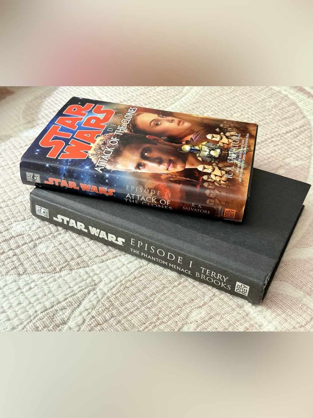 STAR WARS NOVELS EPISODE I & II THE PHANTOM MENACE & ATTACK OF THE CLONES
